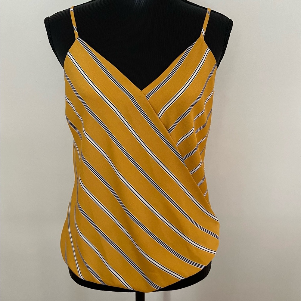 NWT Veronica M Surplice Stripe Tank | TF1571 | Small